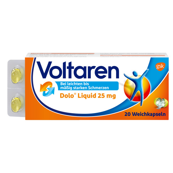VOLTAREN Dolo Liquid 25 mg Weichkapseln VOLTAREN Dolo Liquid 25 mg Weichkapseln