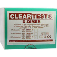 D-DIMER Cleartest Vollblut TVT LE DIC D-DIMER Cleartest Vollblut TVT LE DIC