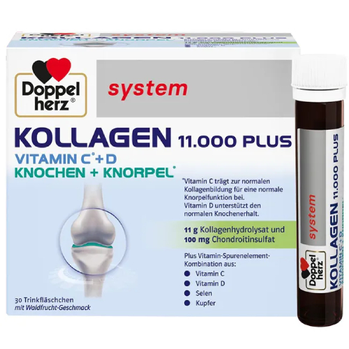 DOPPELHERZ Kollagen 11.000 Plus system Ampullen DOPPELHERZ Kollagen 11.000 Plus system Ampullen