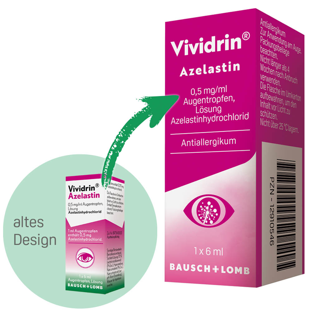 VIVIDRIN Azelastin 0,5 mg/ml Augentropfen VIVIDRIN Azelastin 0,5 mg/ml Augentropfen