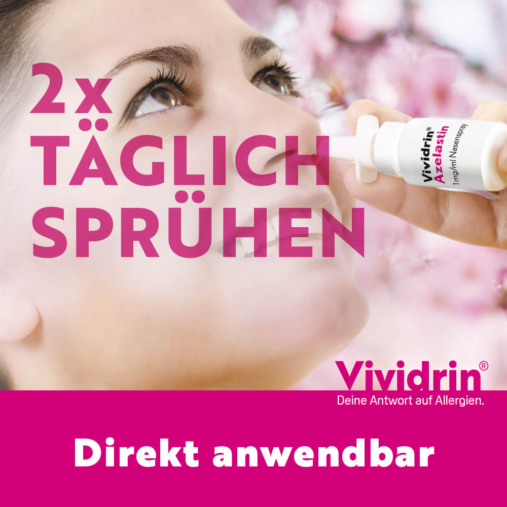 VIVIDRIN Azelastin 1 mg/ml Nasenspray Lösung VIVIDRIN Azelastin 1 mg/ml Nasenspray Lösung