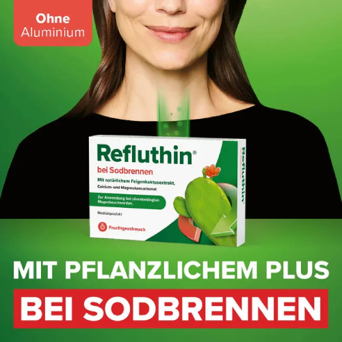 REFLUTHIN bei Sodbrennen Kautabletten Frucht REFLUTHIN bei Sodbrennen Kautabletten Frucht