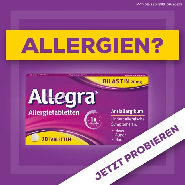 ALLEGRA Allergietabletten 20 mg Tabletten ALLEGRA Allergietabletten 20 mg Tabletten