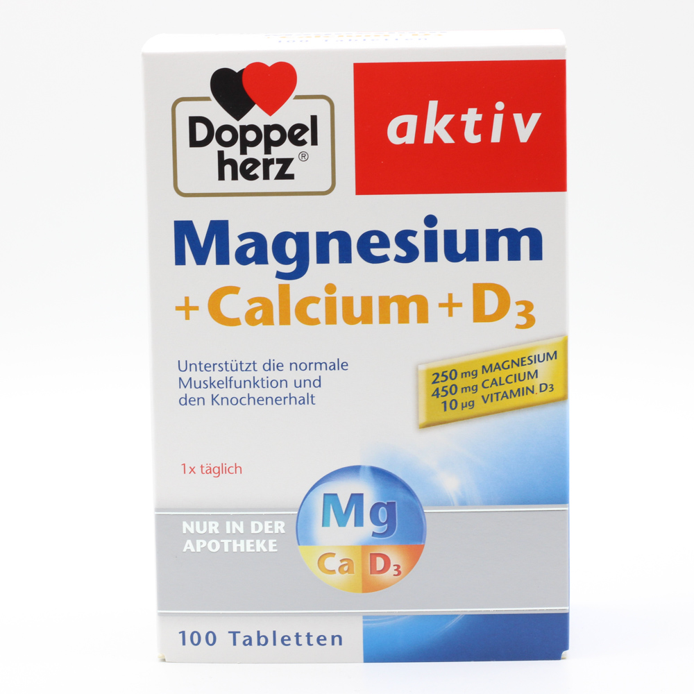 DOPPELHERZ Magnesium+Calcium+D3 Tabletten DOPPELHERZ Magnesium+Calcium+D3 Tabletten