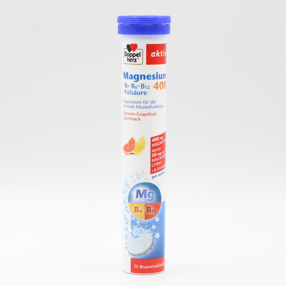 DOPPELHERZ Magnesium 400+B1+B6+B12+Folsäure BTA DOPPELHERZ Magnesium 400+B1+B6+B12+Folsäure BTA