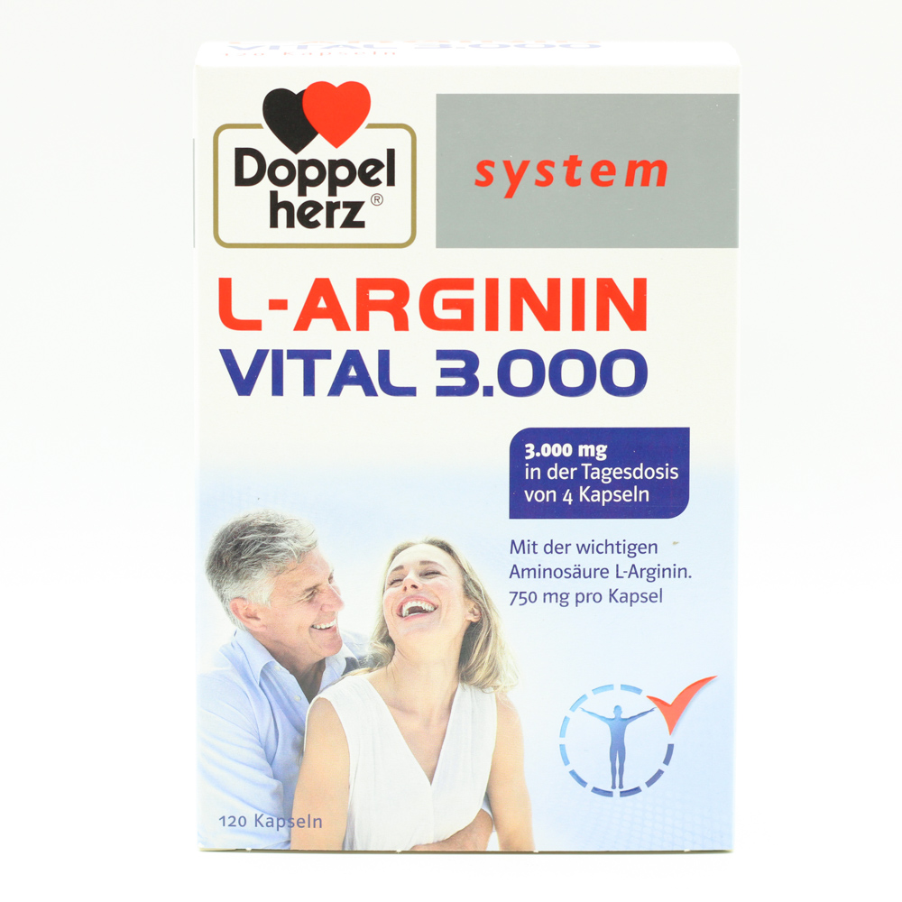 DOPPELHERZ L-Arginin Vital 3.000 system Kapseln DOPPELHERZ L-Arginin Vital 3.000 system Kapseln