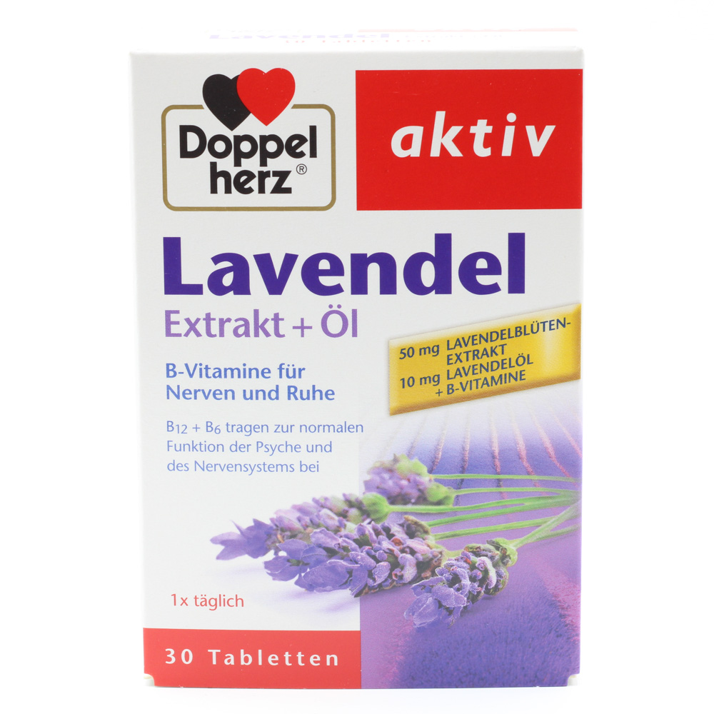 DOPPELHERZ Lavendel Extrakt+Öl Tabletten DOPPELHERZ Lavendel Extrakt+Öl Tabletten