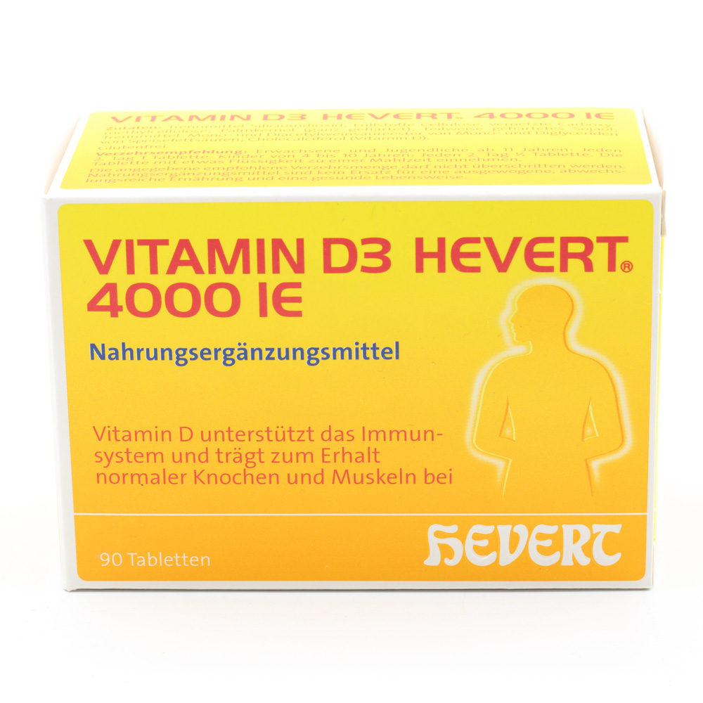 VITAMIN D3 HEVERT 4000 I.E. Tabletten VITAMIN D3 HEVERT 4000 I.E. Tabletten
