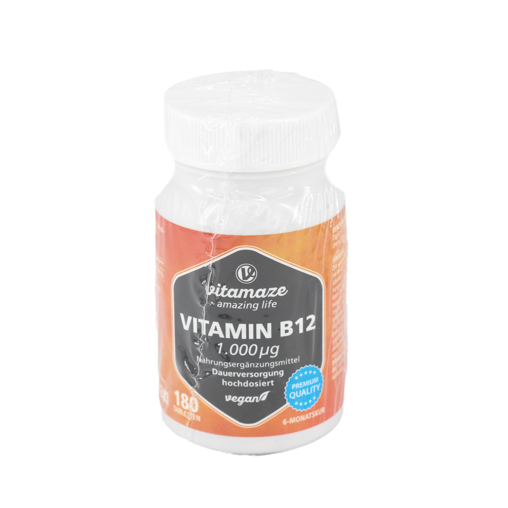 VITAMIN B12 1000 μg hochdosiert vegan Tabletten VITAMIN B12 1000 μg hochdosiert vegan Tabletten