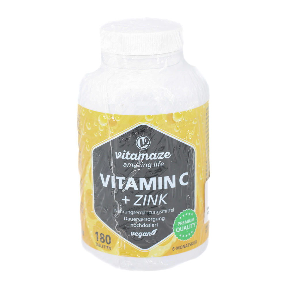 VITAMIN C 1000 mg hochdosiert+Zink vegan Tabletten VITAMIN C 1000 mg hochdosiert+Zink vegan Tabletten