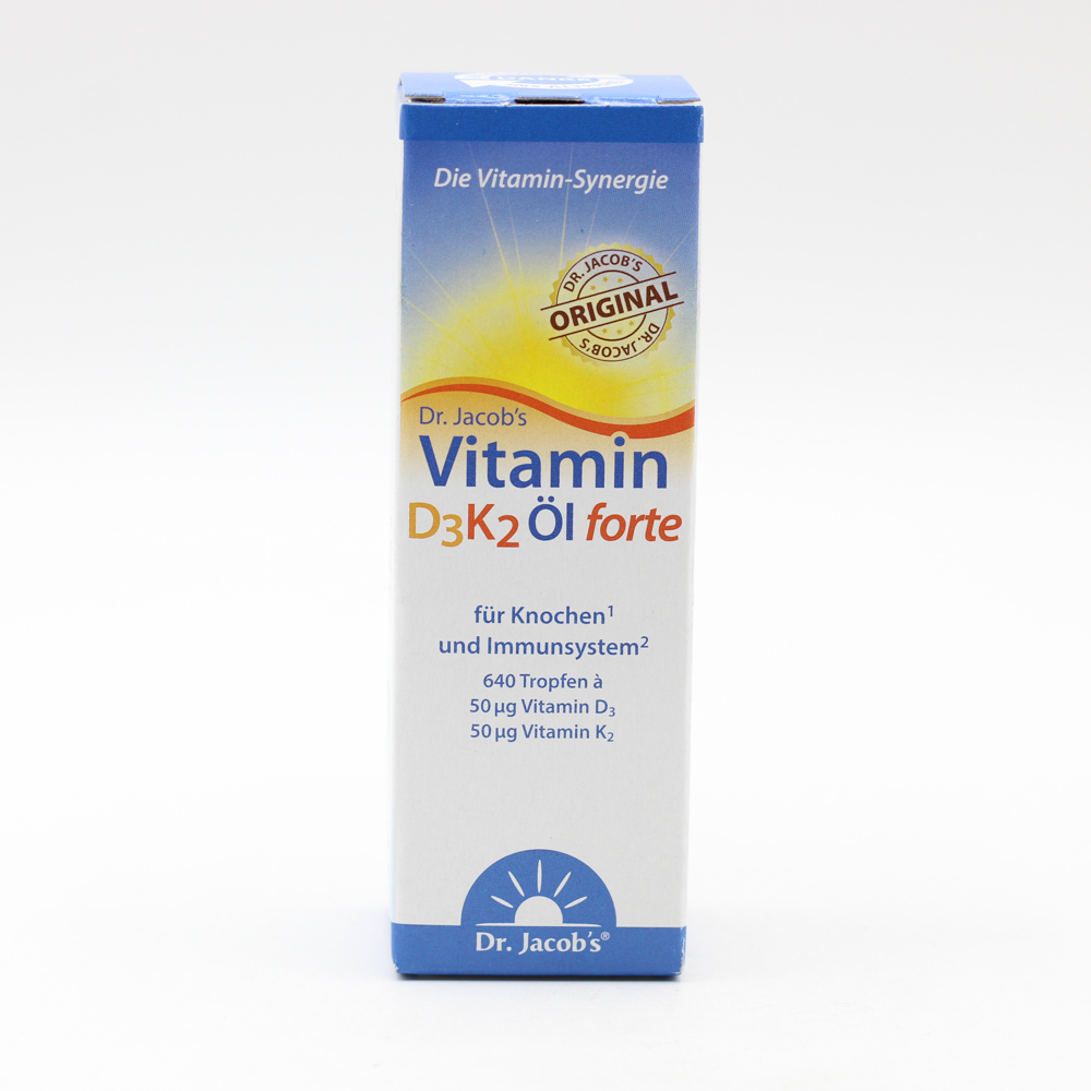 VITAMIN D3K2 Öl forte 2000 I.E. D3+K2 Dr.Jacob's VITAMIN D3K2 Öl forte 2000 I.E. D3+K2 Dr.Jacob's