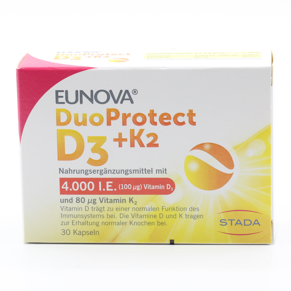 EUNOVA DuoProtect D3+K2 4000 I.E./80 μg Kapseln EUNOVA DuoProtect D3+K2 4000 I.E./80 μg Kapseln