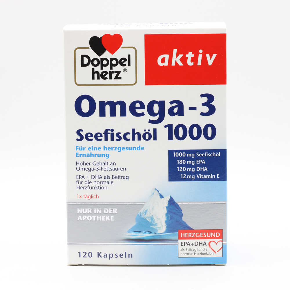 DOPPELHERZ Omega-3 Seefischöl 1000 Kapseln DOPPELHERZ Omega-3 Seefischöl 1000 Kapseln