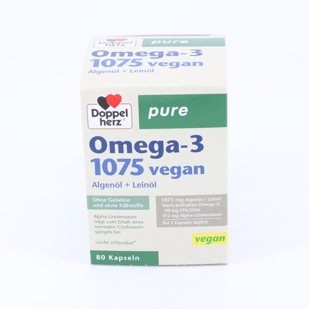 DOPPELHERZ Omega-3 1075 vegan pure Kapseln DOPPELHERZ Omega-3 1075 vegan pure Kapseln