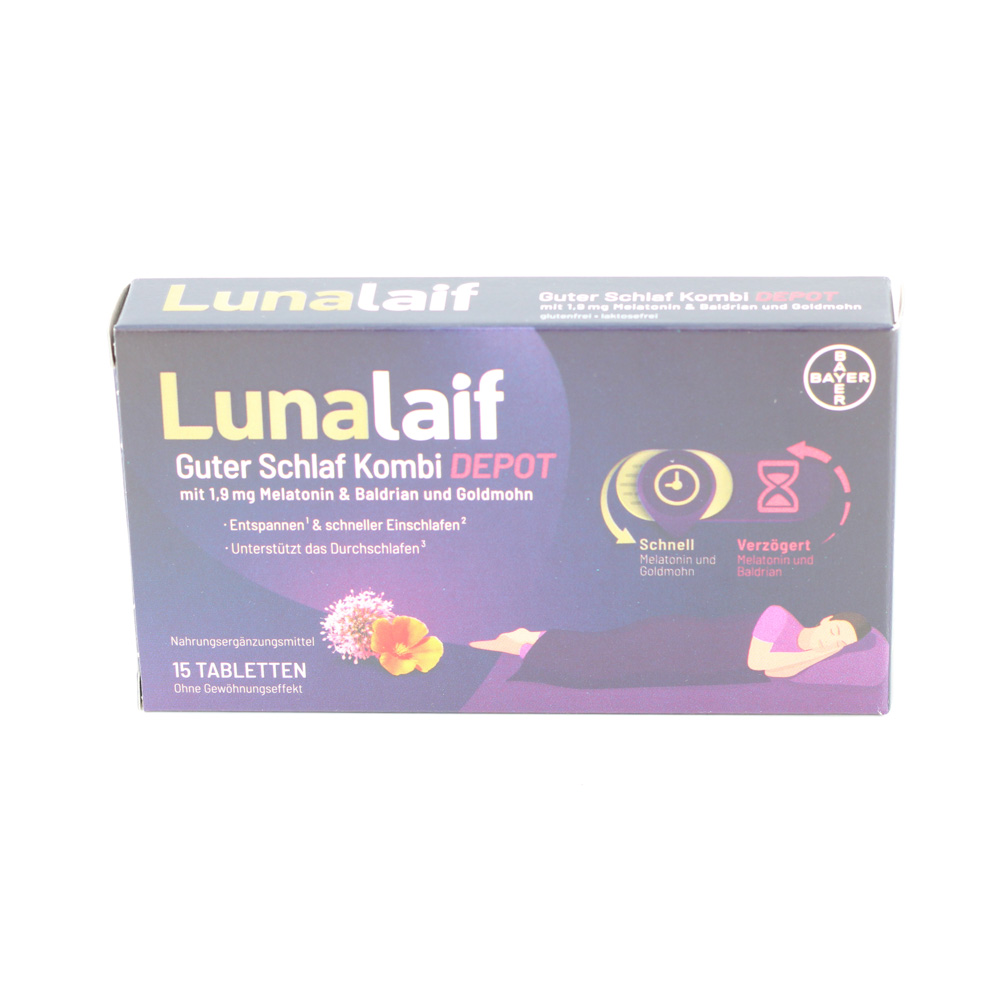 LUNALAIF Guter Schlaf Kombi Depot Tabletten LUNALAIF Guter Schlaf Kombi Depot Tabletten