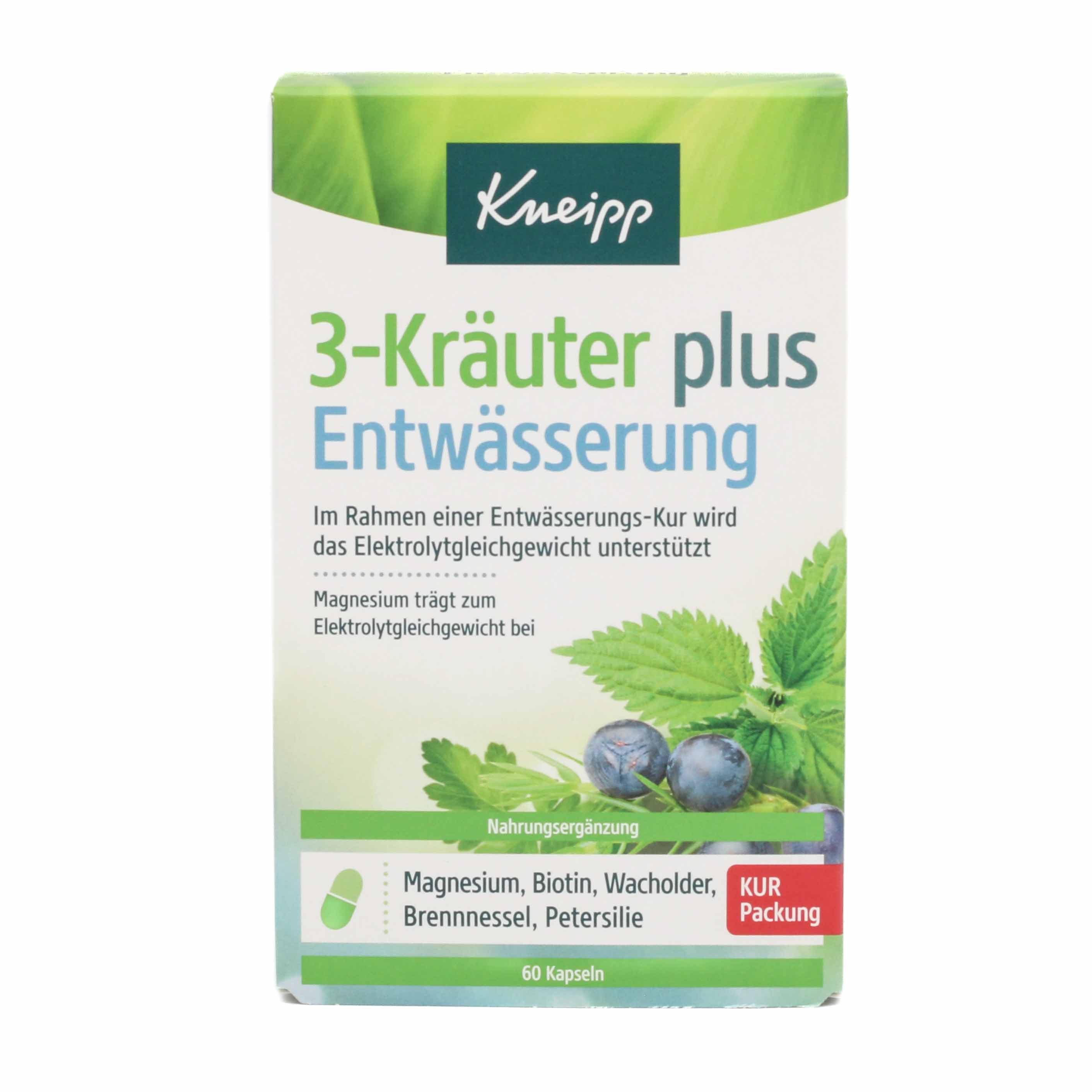 KNEIPP 3-Kräuter plus Entwässerung Kapseln KNEIPP 3-Kräuter plus Entwässerung Kapseln