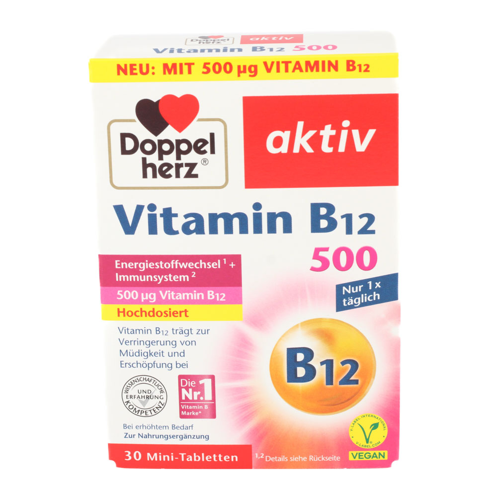 DOPPELHERZ Vitamin B12 500 Tabletten DOPPELHERZ Vitamin B12 500 Tabletten