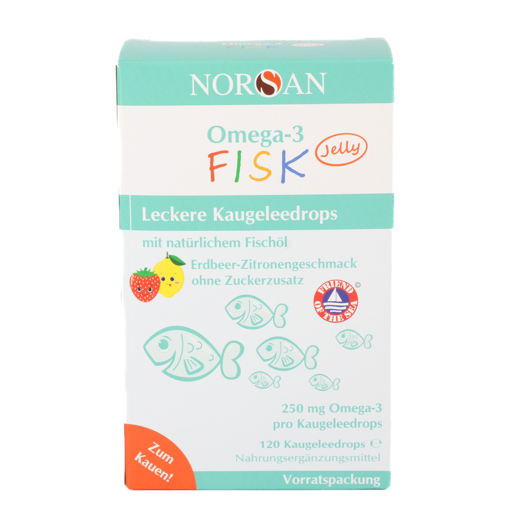 NORSAN Omega-3 FISK Jelly f.Kinder Drag.Vorratspa. NORSAN Omega-3 FISK Jelly f.Kinder Drag.Vorratspa.