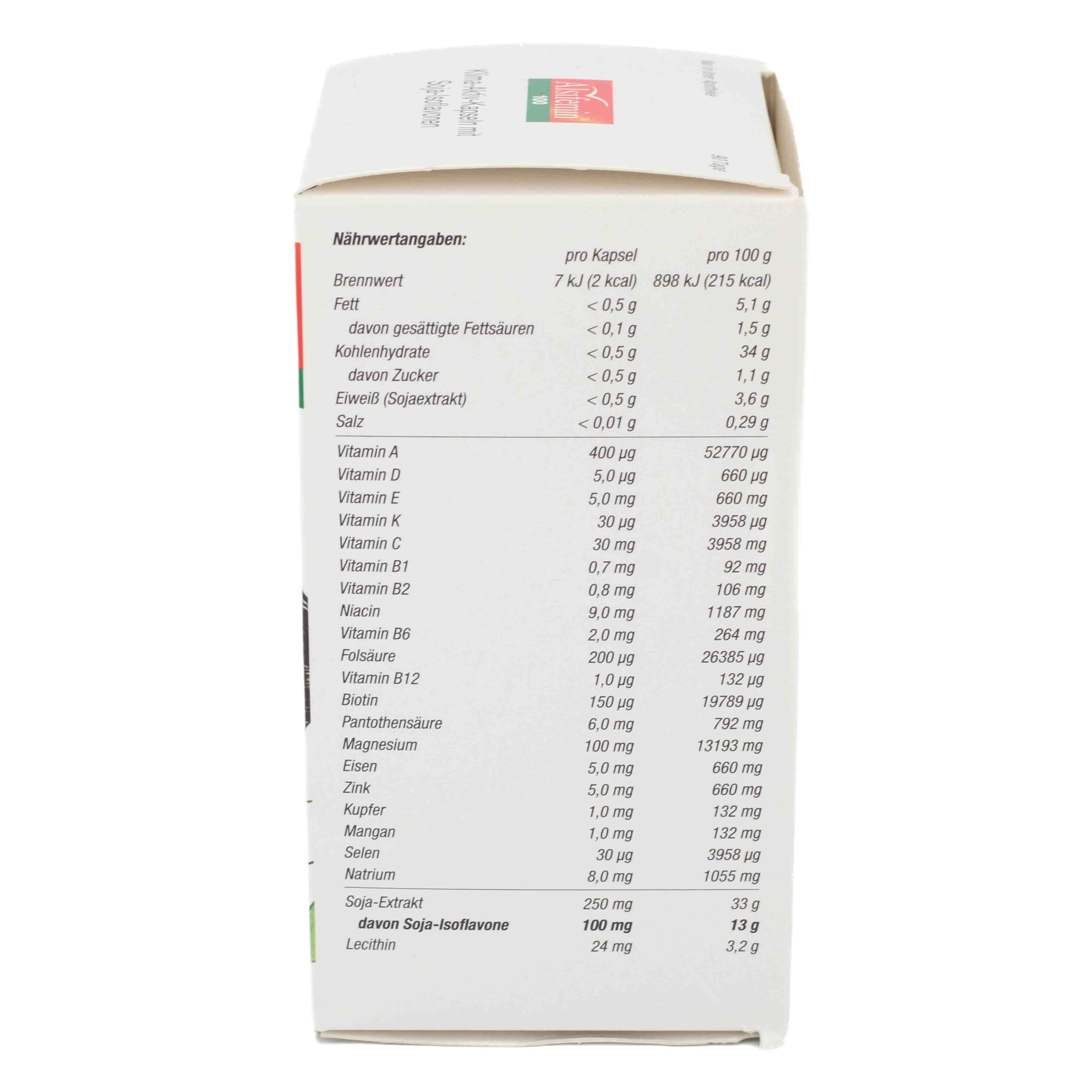 ALSIFEMIN 100 Klima-Aktiv m.Soja 1x1 Kapseln ALSIFEMIN 100 Klima-Aktiv m.Soja 1x1 Kapseln