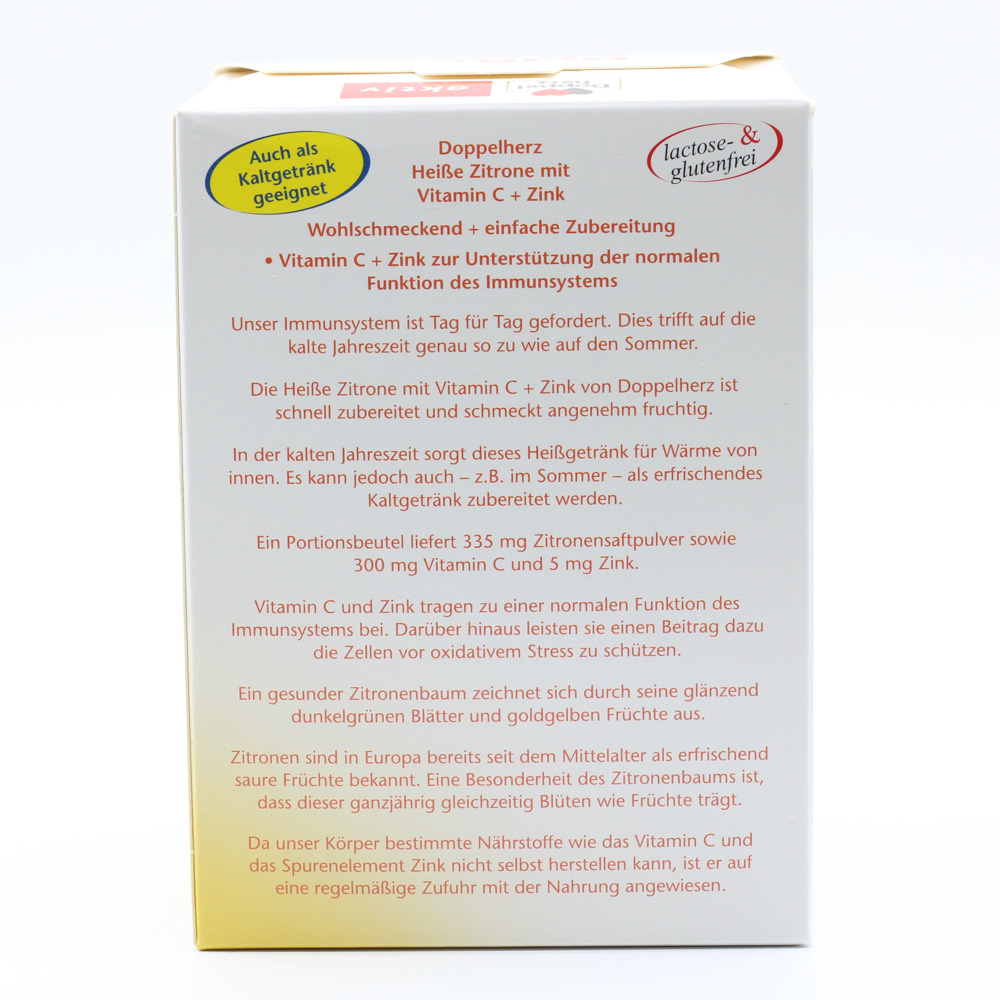 DOPPELHERZ heiße Zitrone Vitamin C+Zink Granulat DOPPELHERZ heiße Zitrone Vitamin C+Zink Granulat