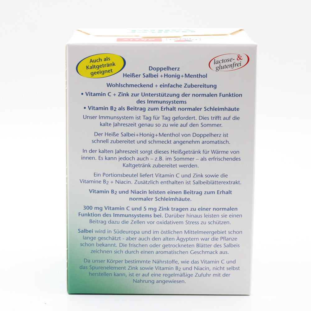 DOPPELHERZ heißer Salbei+Honig+Menthol Granulat DOPPELHERZ heißer Salbei+Honig+Menthol Granulat