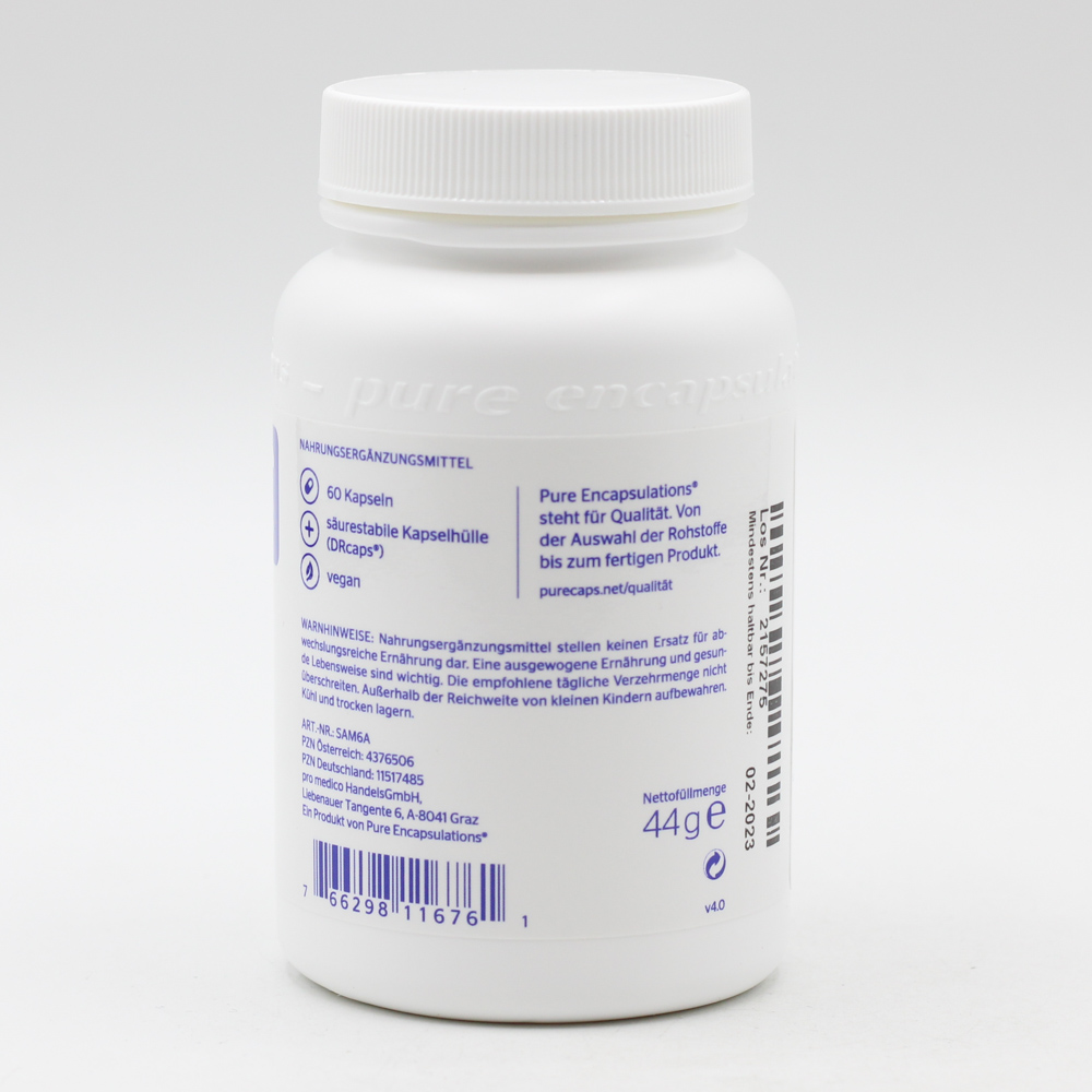 PURE ENCAPSULATIONS SAMe S-Adenosyl-Methionin Kps. PURE ENCAPSULATIONS SAMe S-Adenosyl-Methionin Kps.