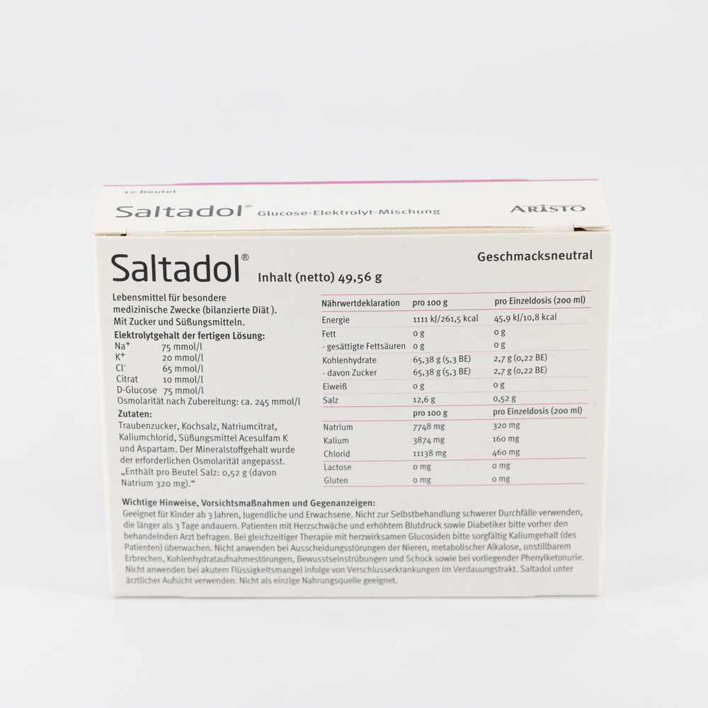 SALTADOL Elektrolyt Plv.z.Her.e.Lsg.z.Einnehmen SALTADOL Elektrolyt Plv.z.Her.e.Lsg.z.Einnehmen