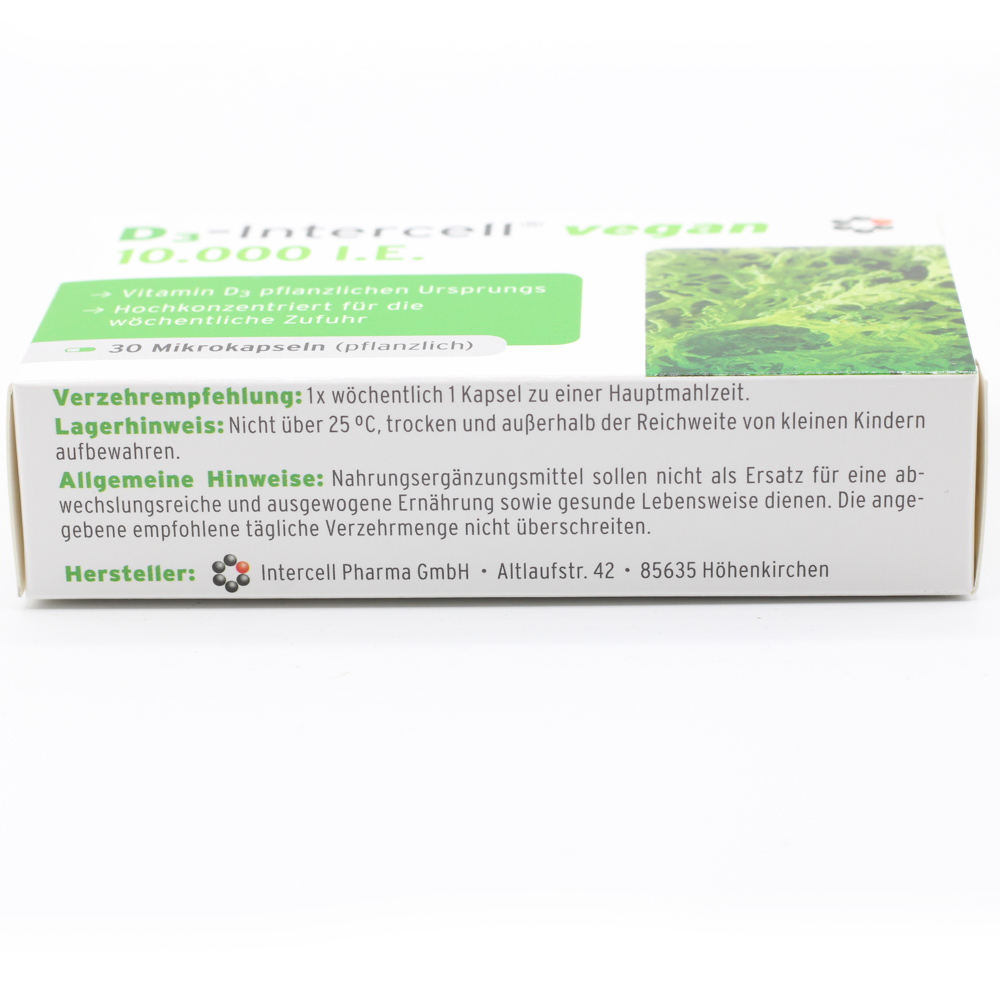 D3-INTERCELL vegan 10.000 I.E. Kapseln D3-INTERCELL vegan 10.000 I.E. Kapseln