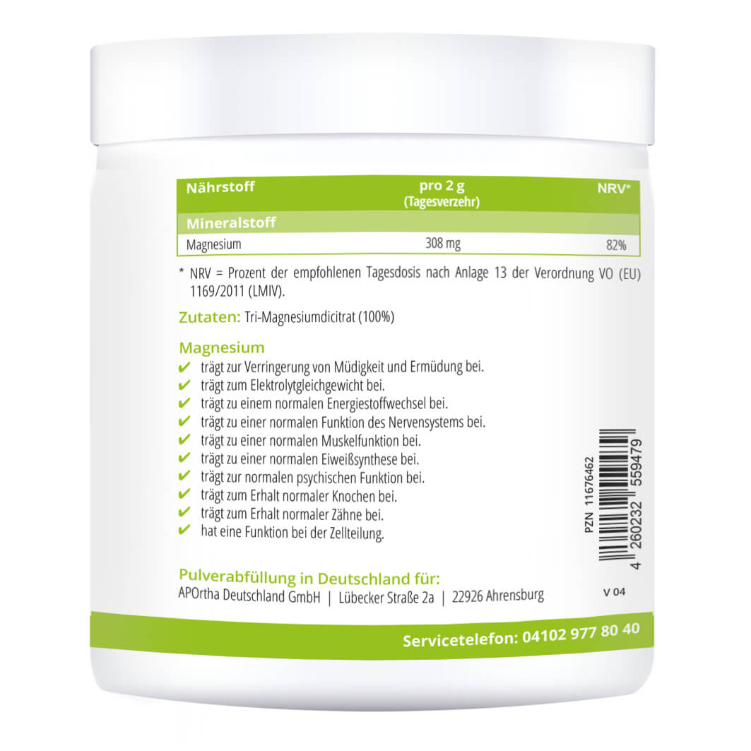 MAGNESIUM TRI-MAGNESIUMDICITRAT Pulver MAGNESIUM TRI-MAGNESIUMDICITRAT Pulver