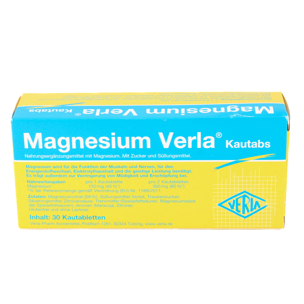 MAGNESIUM VERLA Kautabs MAGNESIUM VERLA Kautabs