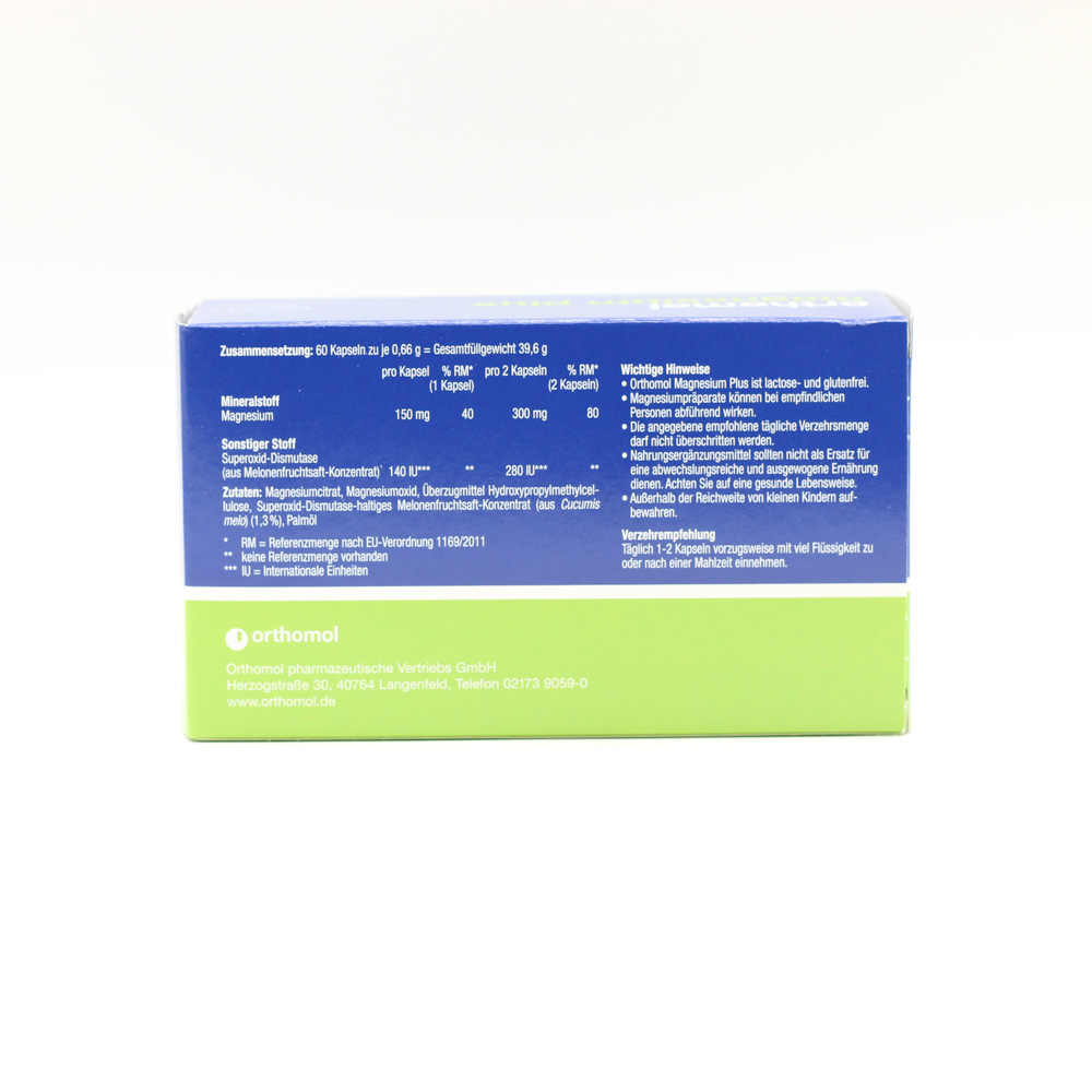 ORTHOMOL Magnesium Plus Kapseln ORTHOMOL Magnesium Plus Kapseln