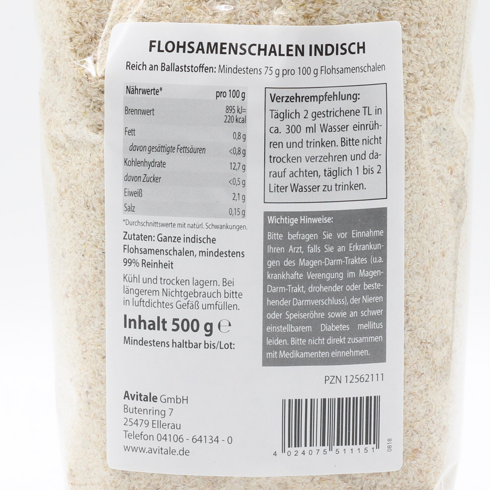 FLOHSAMENSCHALEN indisch FLOHSAMENSCHALEN indisch
