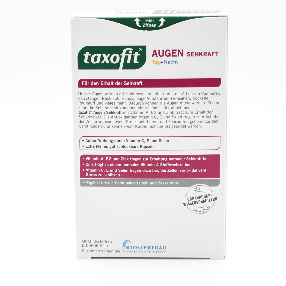 TAXOFIT Augen Sehkraft Kapseln TAXOFIT Augen Sehkraft Kapseln