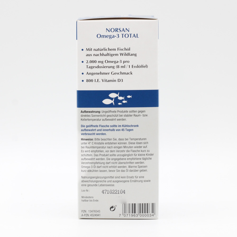 NORSAN Omega-3 Total Naturell flüssig NORSAN Omega-3 Total Naturell flüssig