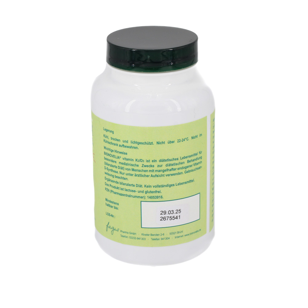 BIONOVELIA vitamin K2/D3 10.000 I.E. Kapseln BIONOVELIA vitamin K2/D3 10.000 I.E. Kapseln