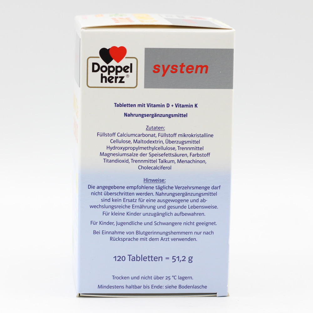DOPPELHERZ Vitamin D3 2000+K2 system Tabletten DOPPELHERZ Vitamin D3 2000+K2 system Tabletten