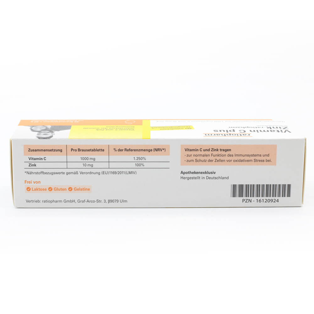 VITAMIN C PLUS Zink-ratiopharm Brausetabletten VITAMIN C PLUS Zink-ratiopharm Brausetabletten