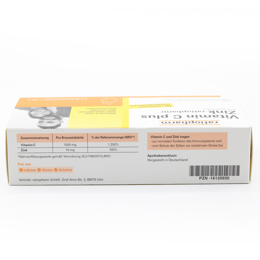 VITAMIN C PLUS Zink-ratiopharm Brausetabletten VITAMIN C PLUS Zink-ratiopharm Brausetabletten