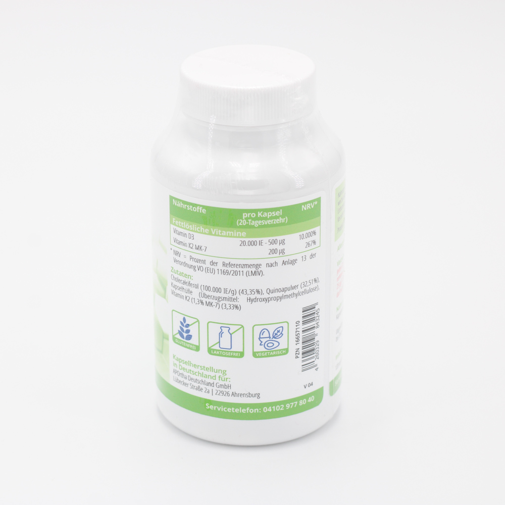 VITAMIN D3 20.000 I.E.+K2 200 μg m.Quinoaplv.Kaps. VITAMIN D3 20.000 I.E.+K2 200 μg m.Quinoaplv.Kaps.