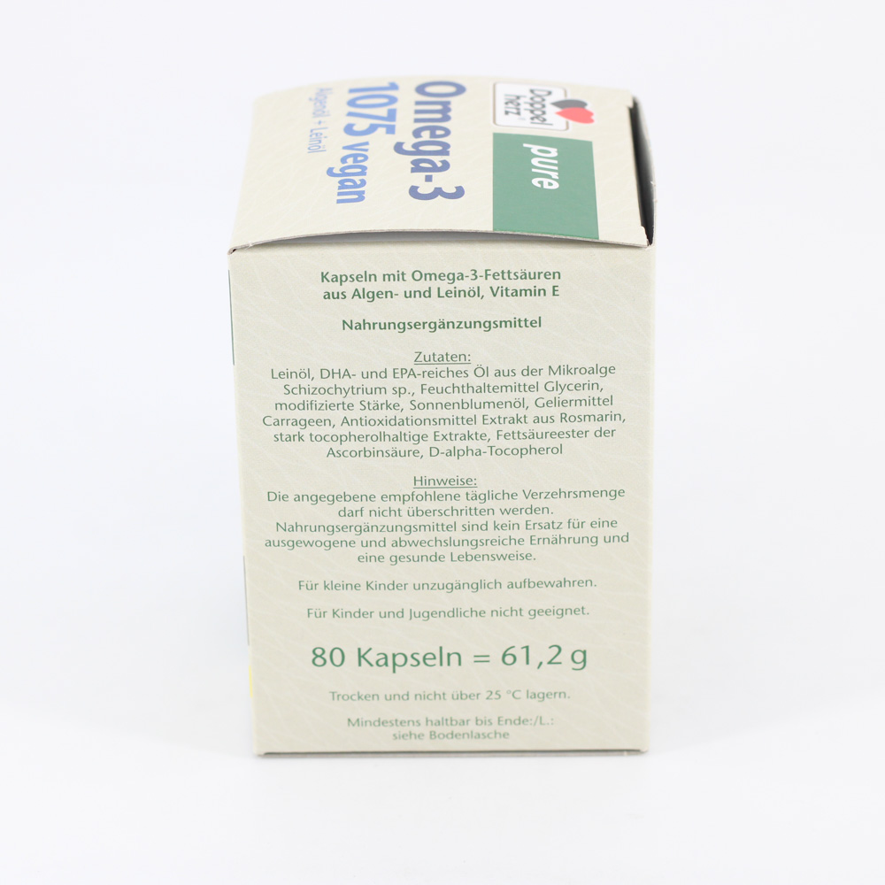 DOPPELHERZ Omega-3 1075 vegan pure Kapseln DOPPELHERZ Omega-3 1075 vegan pure Kapseln