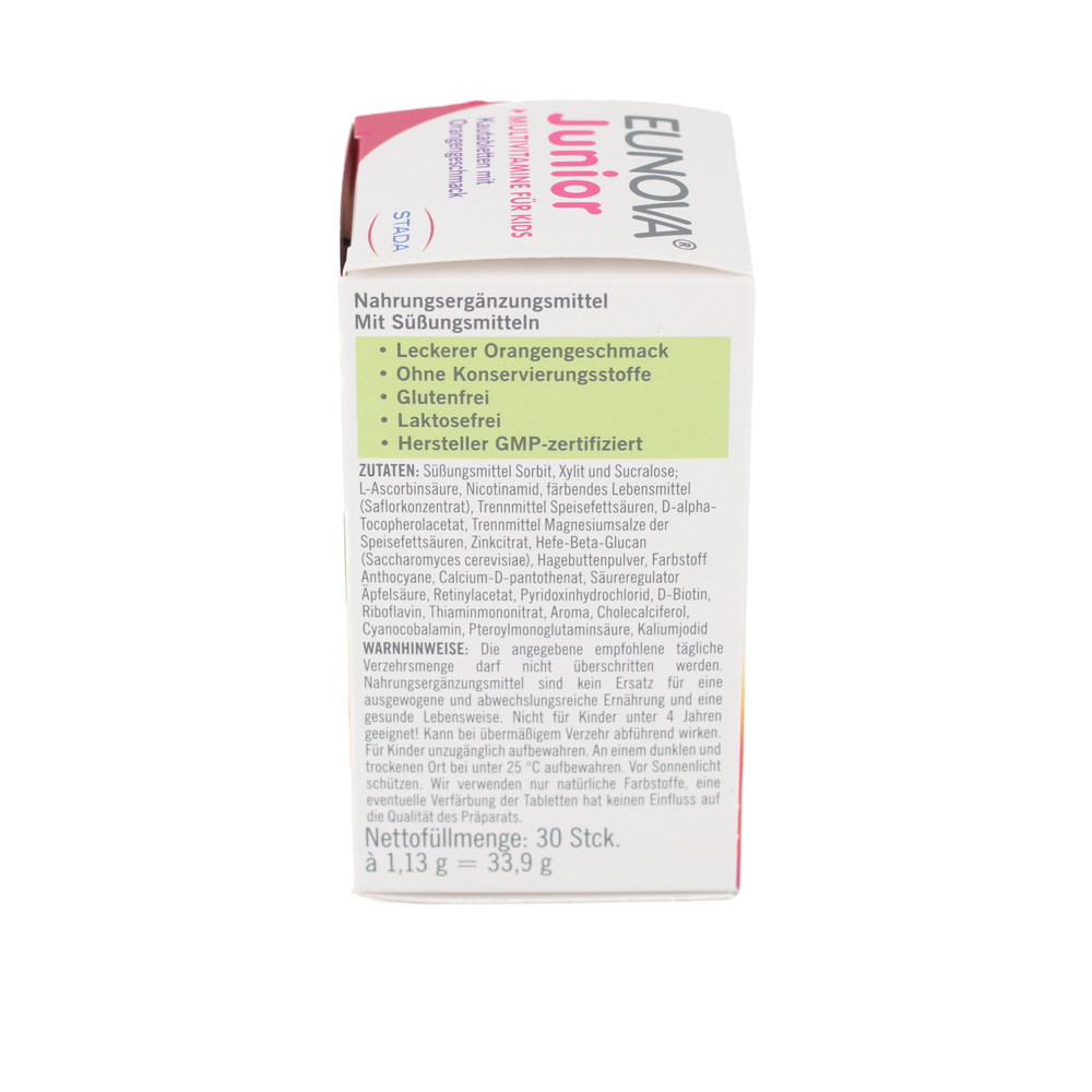 EUNOVA Junior Kautabletten m.Orangengeschmack EUNOVA Junior Kautabletten m.Orangengeschmack