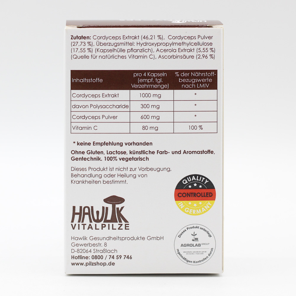 CORDYCEPS CS-4 Extrakt+Pulver Kapseln CORDYCEPS CS-4 Extrakt+Pulver Kapseln