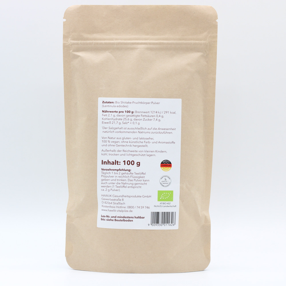 BIO SHIITAKE Pulver BIO SHIITAKE Pulver