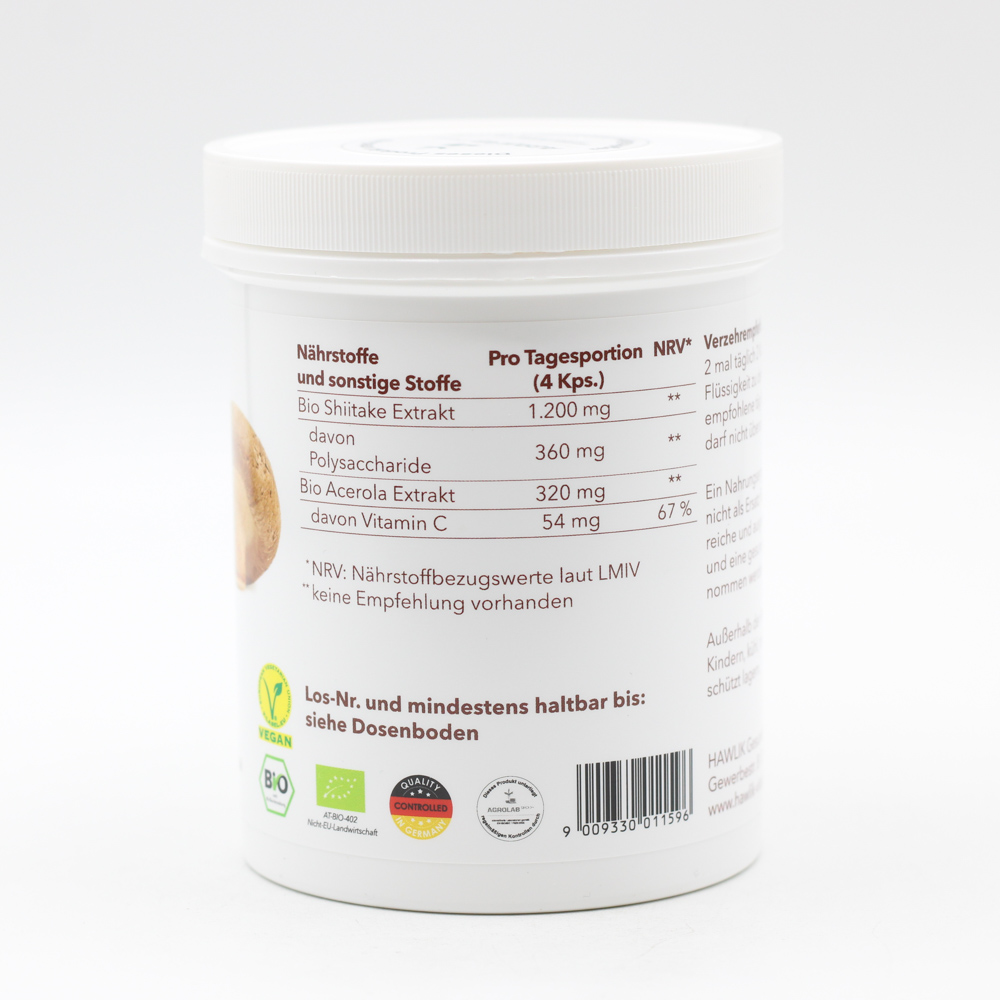 BIO SHIITAKE Extrakt Kapseln BIO SHIITAKE Extrakt Kapseln