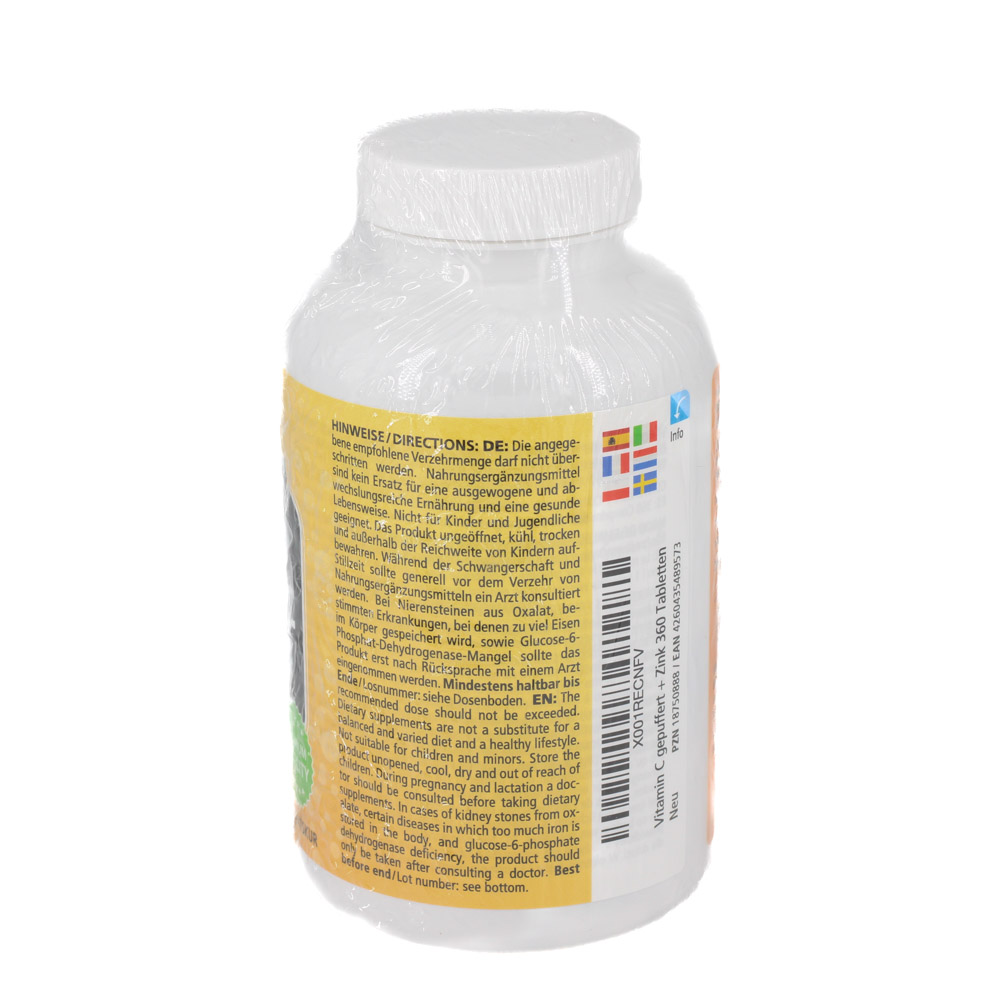 VITAMIN C GEPUFFERT 1000 mg hochdosiert+Zink Tabl. VITAMIN C GEPUFFERT 1000 mg hochdosiert+Zink Tabl.