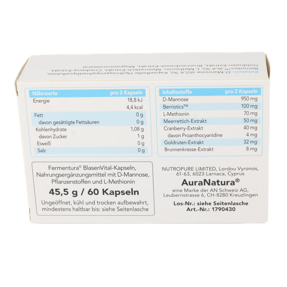 AURANATURA Fermentura BlasenVital Kapseln AURANATURA Fermentura BlasenVital Kapseln