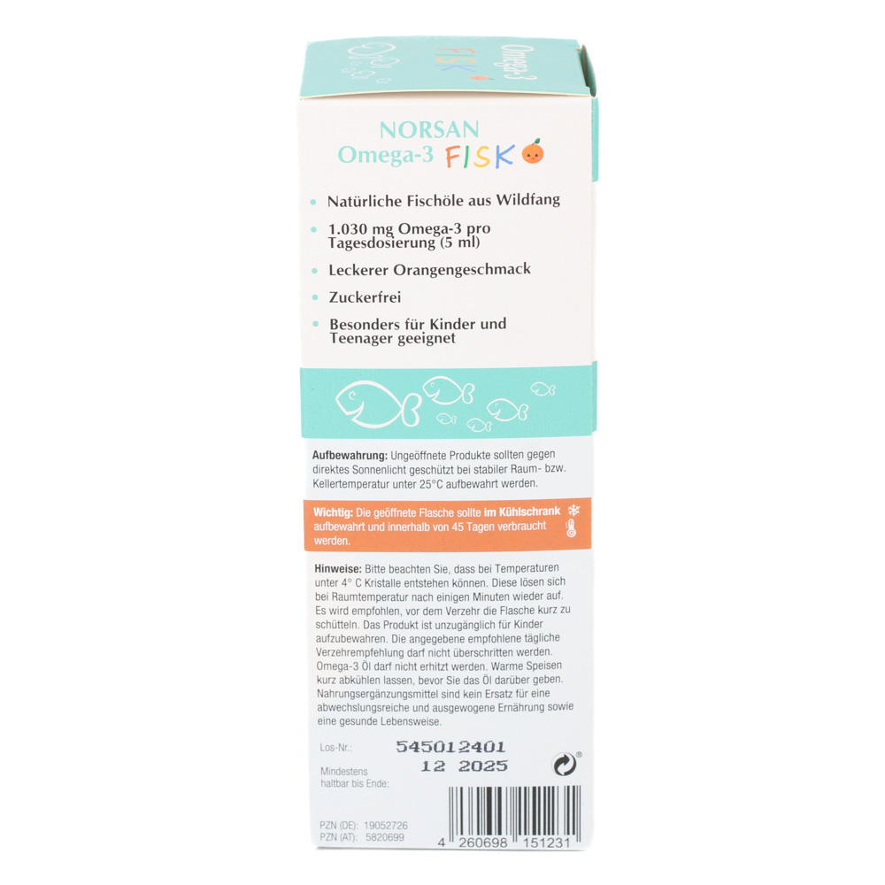NORSAN Omega-3 FISK f.Kinder flüssig NORSAN Omega-3 FISK f.Kinder flüssig
