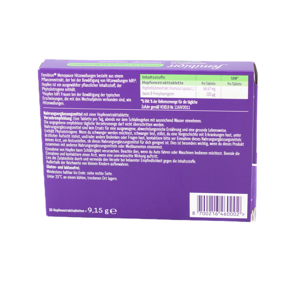 FEMIBION Menopause Hitzewallungen Tabletten FEMIBION Menopause Hitzewallungen Tabletten