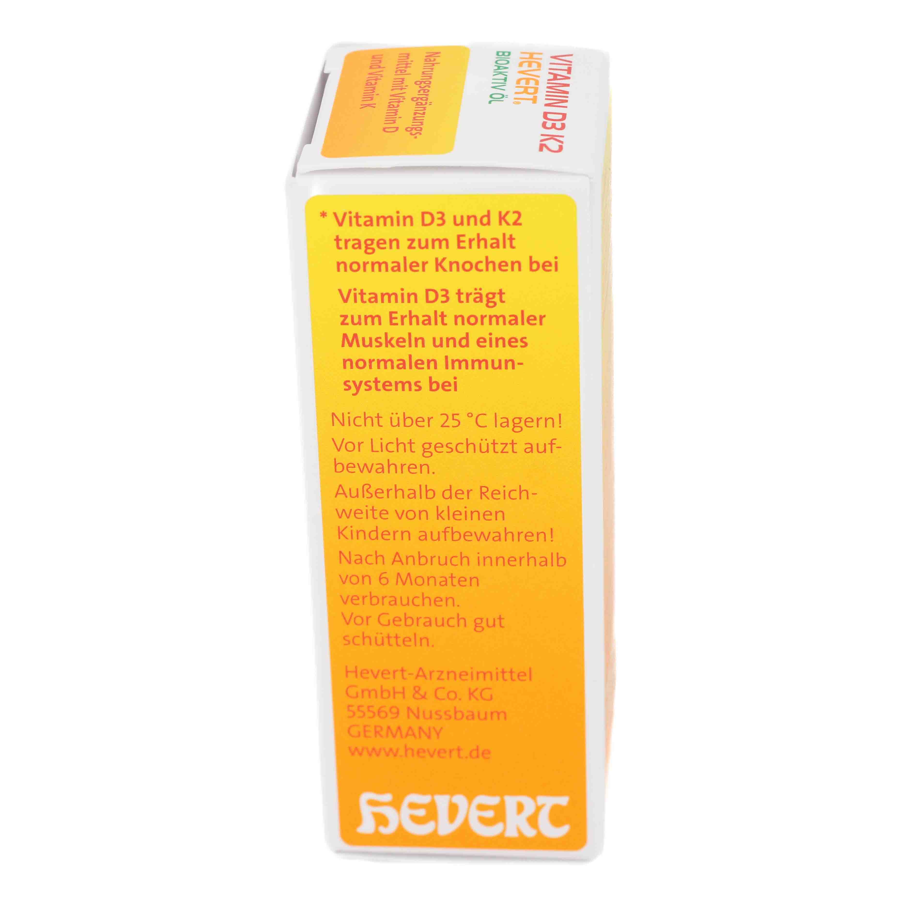 VITAMIN D3 K2 Hevert Bioaktiv Öl VITAMIN D3 K2 Hevert Bioaktiv Öl