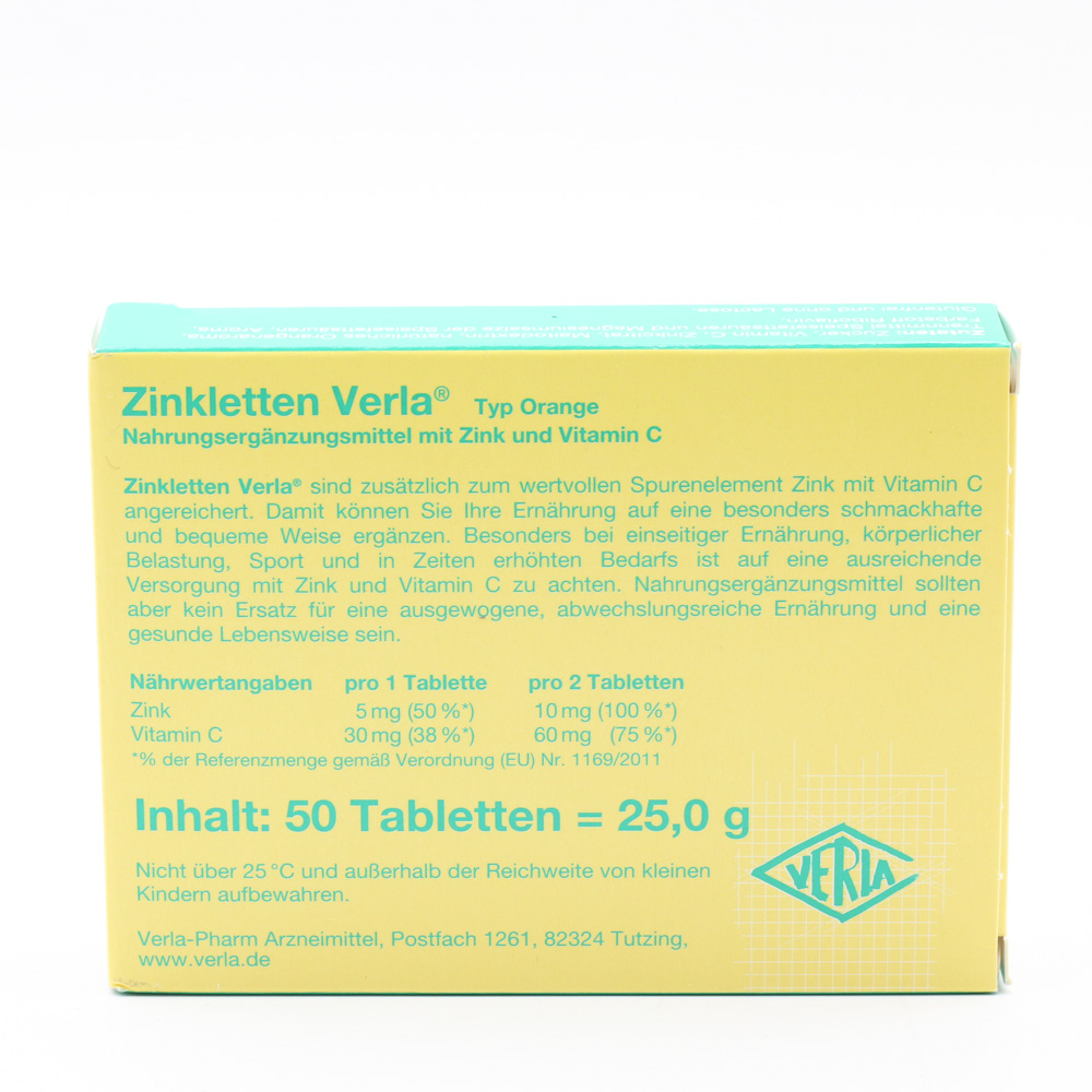 ZINKLETTEN Verla Orange Lutschtabletten ZINKLETTEN Verla Orange Lutschtabletten